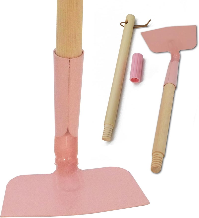 Xifando Kids Garden Lawn Hoe-Small Wooden Handle Hoe with Metal Head, 31 inches/ 79 cm Length, for Kids Garden Labor Hoe (Pink) - Image 5